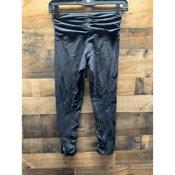 Lululemon Women's Ruched Waist Capri Leggings Size 4 - Picture 2 of 3